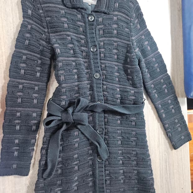 FURINA 미디  니트 가디건 블랙  S