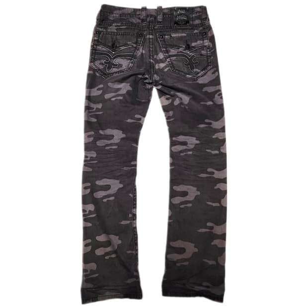 (구매글) Rock revival 락리바이벌 블랙 카모 팬츠 