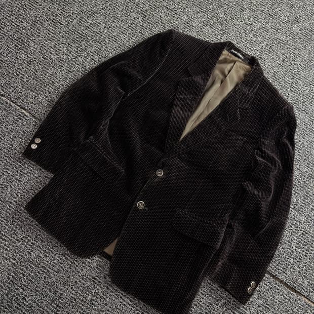 90s 입생로랑 아카이브 코듀로이 블레이저 자켓 1816
