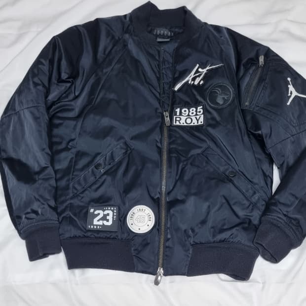 조던 MA-1 패치 항공 점퍼 - 95(S) 사이즈