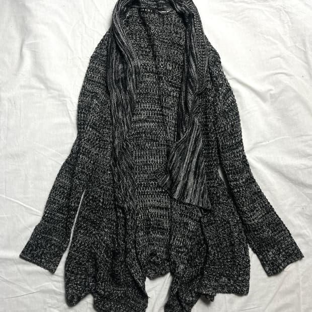 Drape knit cardigan