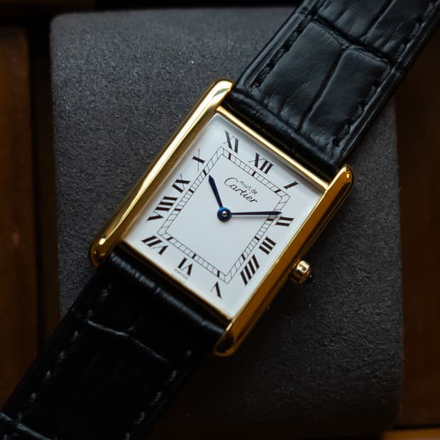 까르띠에 머스트 탱크 lm 쿼츠 빈티지 시계