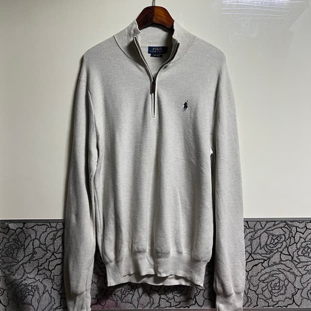 폴로 랄프로렌 피마코튼 하프집업 니트
