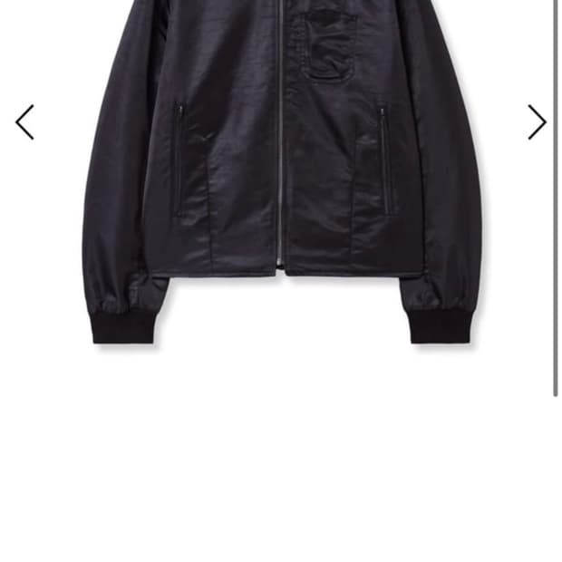 A.ta 에이타 리버시블 ma-1 블랙(s)