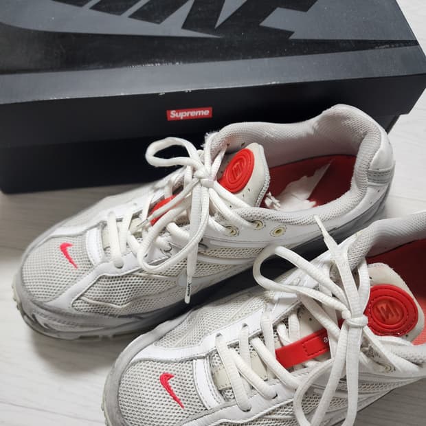 270) 나이키 x 슈프림 샥스 라이드 2 SP 화이트 나이키 슈프림샥스