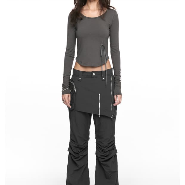 Nache BOOTS CUT SKIRT PANTS (UNISEX) CHA