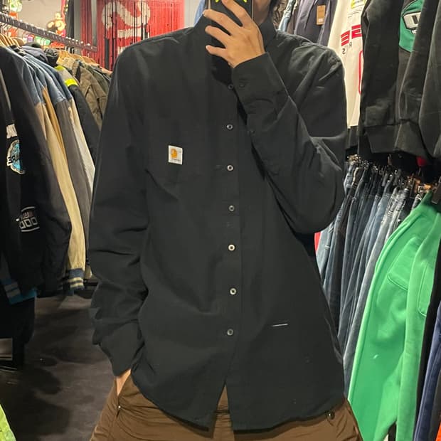 [IM] carhartt 칼하트 블랙 긴팔셔츠
