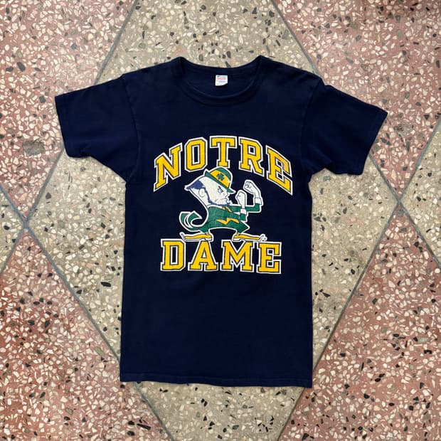 80s 챔피온 Notredame 티셔츠 (M)