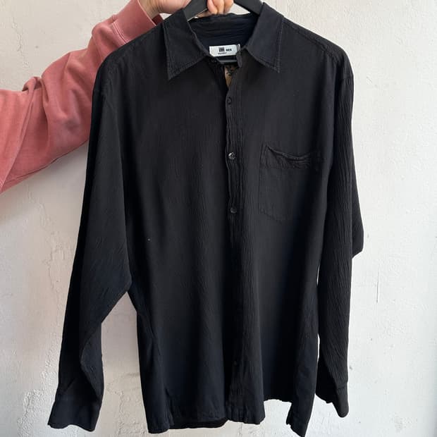 90's 이세이 미야케 축융 셔츠 오버핏 셔츠