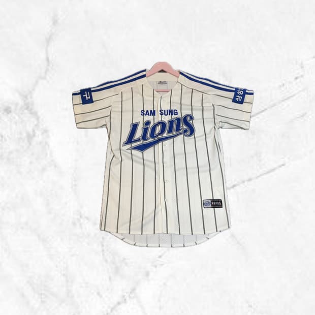 삼성라이온즈 홈 유니폼 노마킹 100사이즈