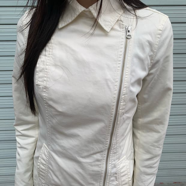 [ARMANI EXCHANGE]  diagonal zip jacket