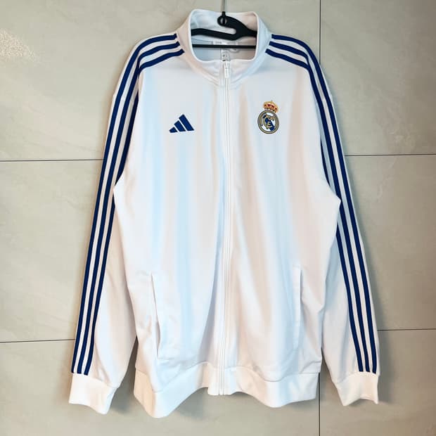아디다스 레알마드리드 흰,파 대장 져지 [XL]