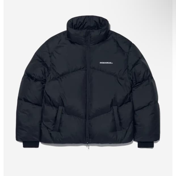 노매뉴얼 크롭패딩다운