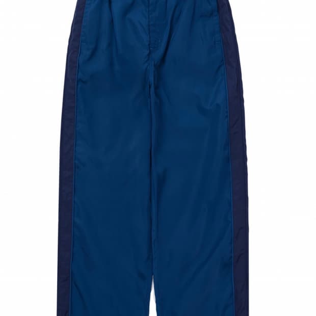 웰빙익스프레스 Color Blocked Nylon Pants Blue