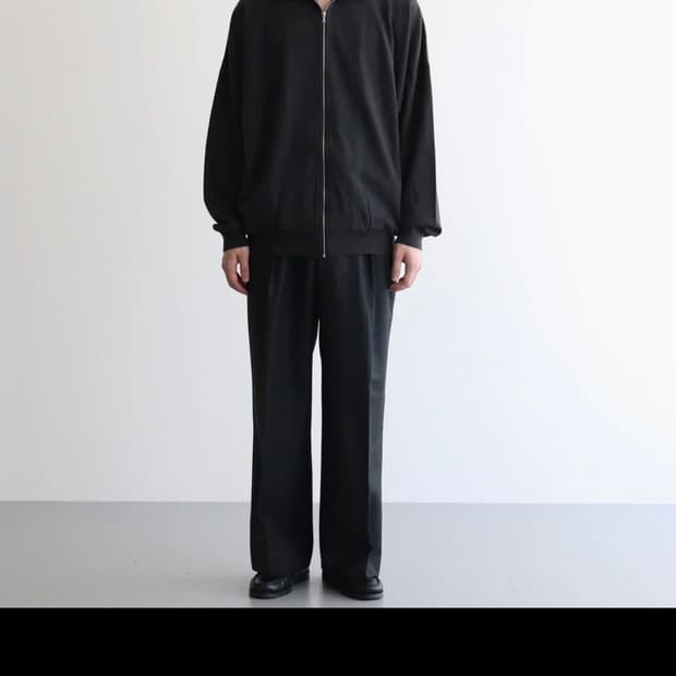 Auralee 25 aw wide stripe slacks
