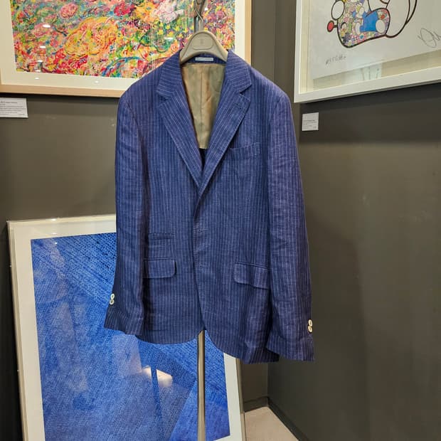 브루넬로 쿠치넬리 100% 린넨 블레이저 자켓