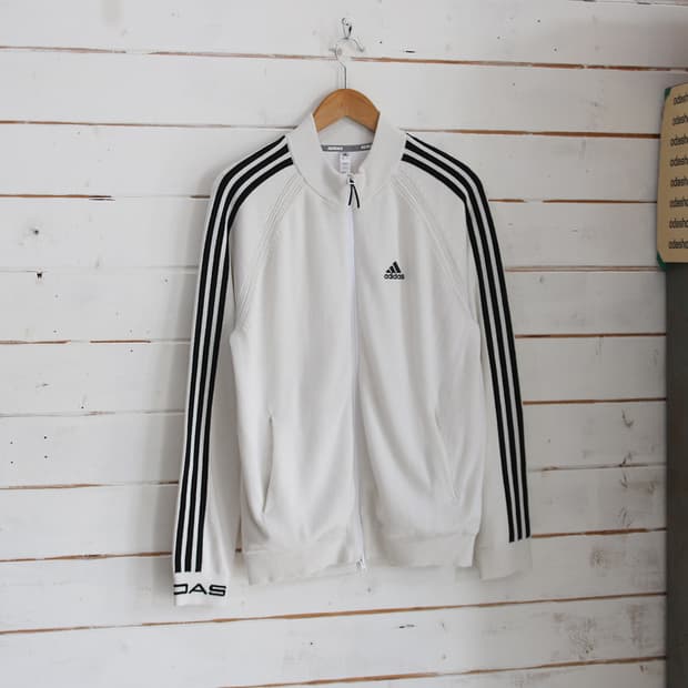(착용컷) 아디다스 니트 집업 자켓 (남성용 L)