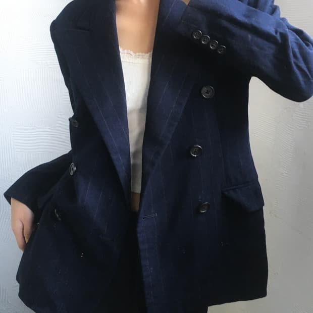 Ralph Lauren 랄프로렌 네이비 스트라이프 블레이저