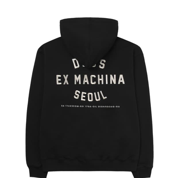 ( L ) 데우스 엑스 마키나 컬리지 어드레스 후드 집업 블랙