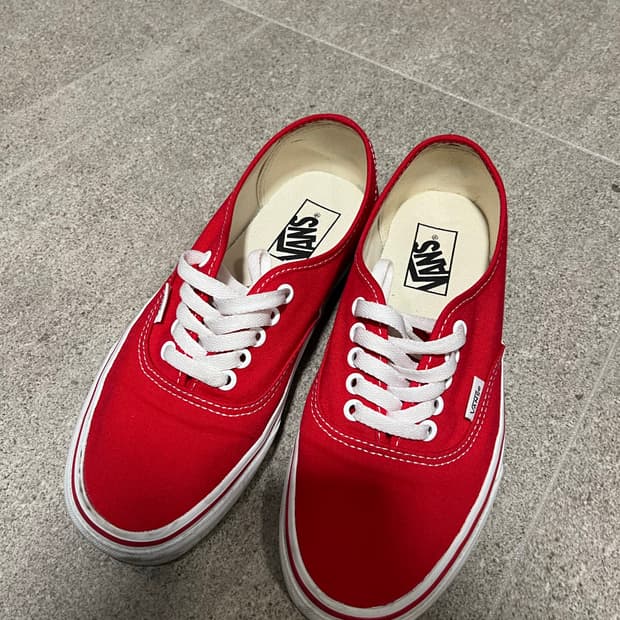 반스 어센틱 레드 250