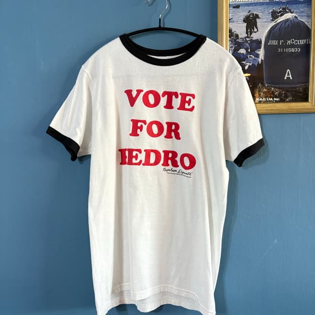00‘s VOTE FOR PEDRO Ringer Tee.