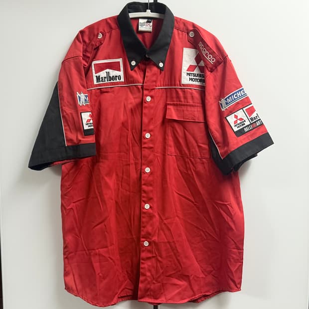 WRC Marlboro 말보로 미쓰비시 레이싱 하프 셔츠 XL