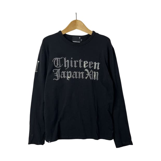 [THIRTEEN JAPAN] 펑크 큐빅 레터링 롱슬리브