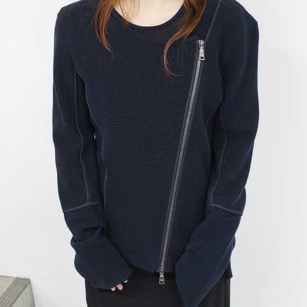 Emporio Armani Knit Biker Jacket