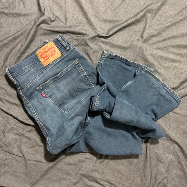 505 blue denim pants