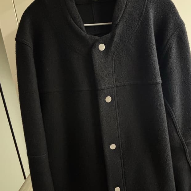 (L) COS 코스 블랙 울 트위드 자켓