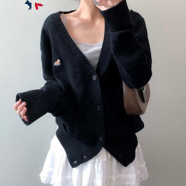 메종키츠네 가디건