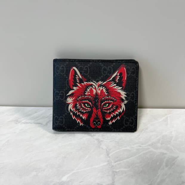 구찌 레드울프 반지갑