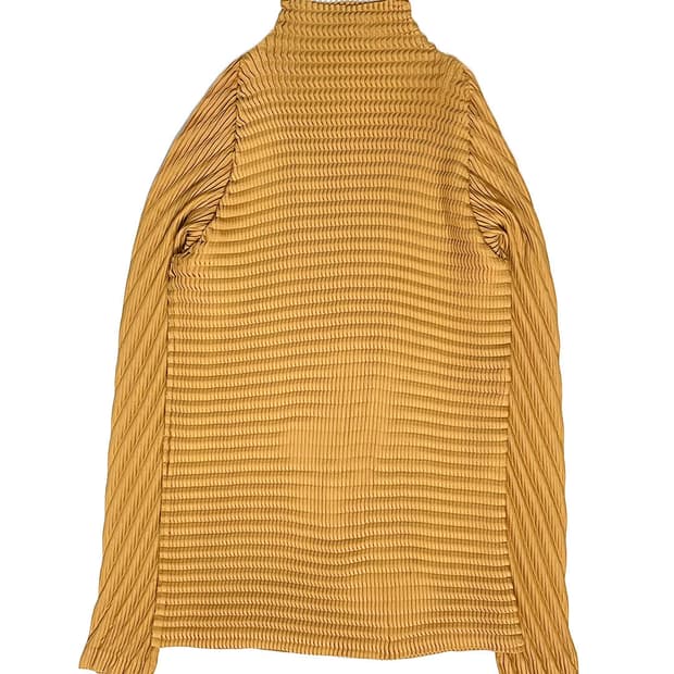 Issey Miyake 플리츠 롱 슬리브리스