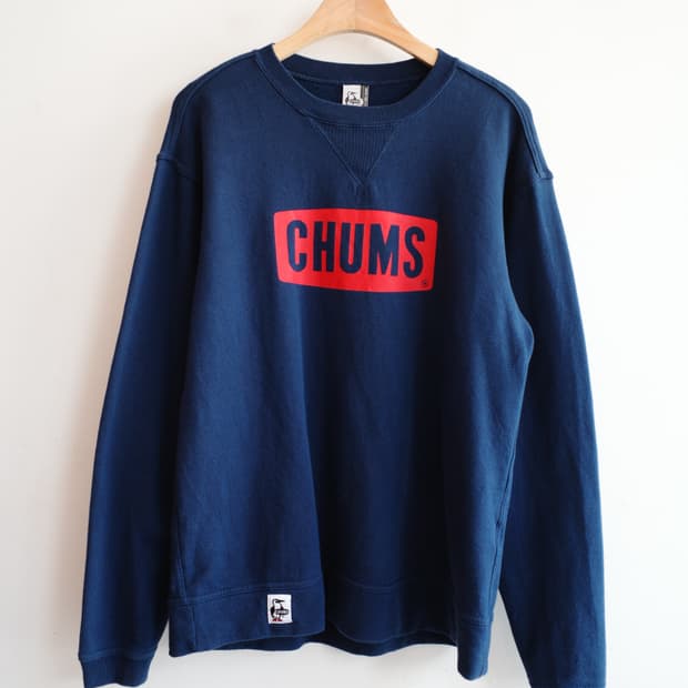 CHUMS 첨스 로고 프린팅 맨투맨 