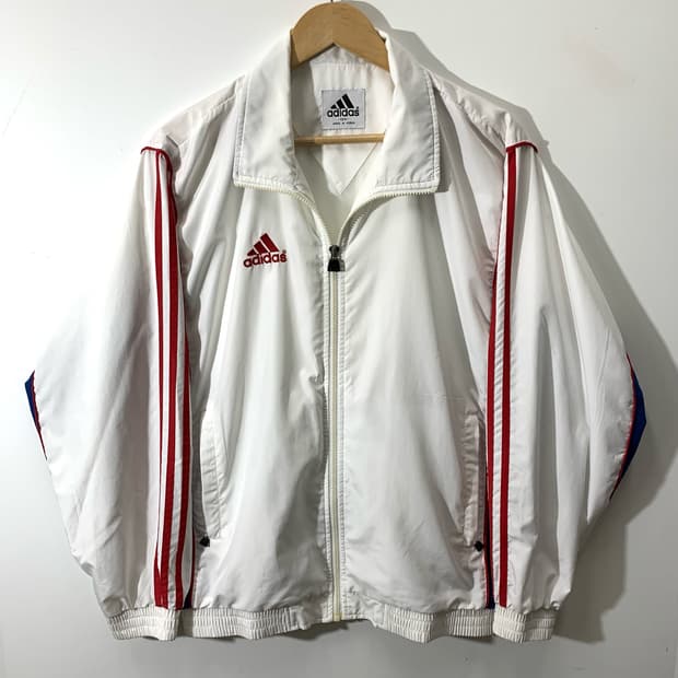 아디다스 리스펙트 올드스쿨 화이트 바람막이 