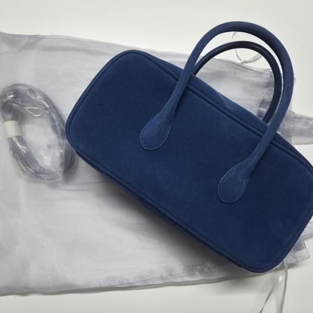 노앤뮤트 벤토백 스웨이드 블루