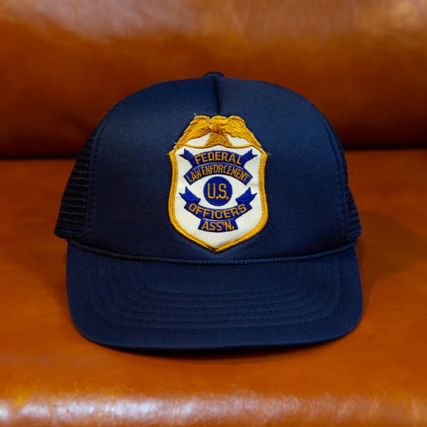 빈티지 5 패널 메쉬 트러커 캡