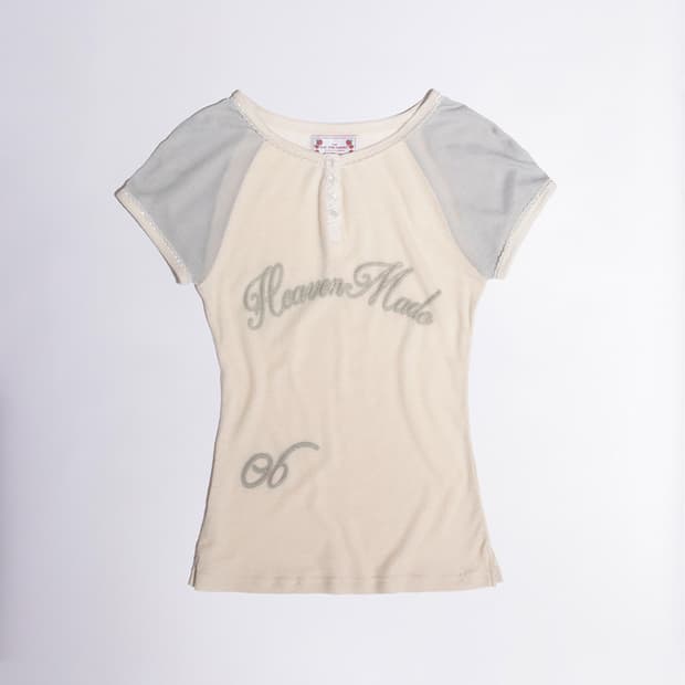 스컬프터 Heavenly Button Down Tee Raw