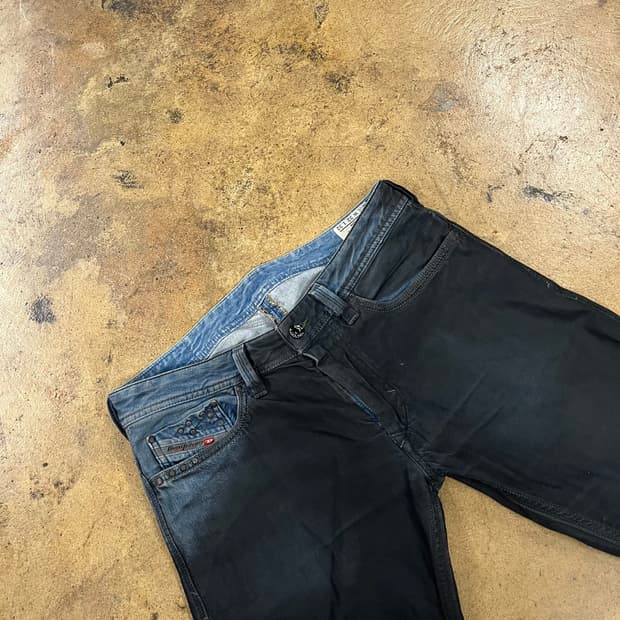 [정품/32] 디젤 블랙 데님 바지 b14