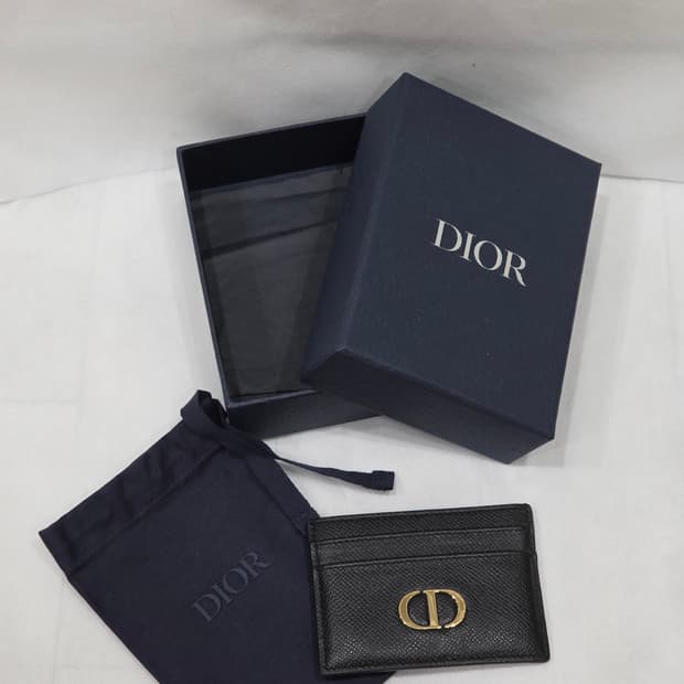 디올옴므 cd로고 카드지갑 블랙 풀박 구성