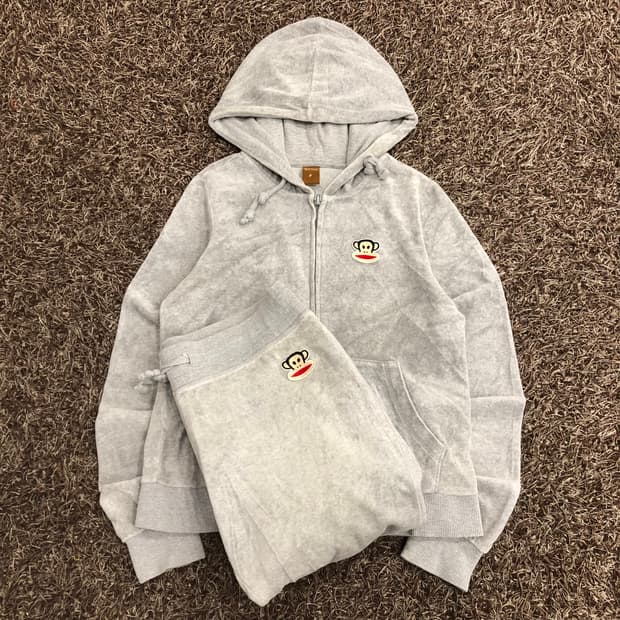 폴프랭크 플리스 후드집업 트레이닝 세트