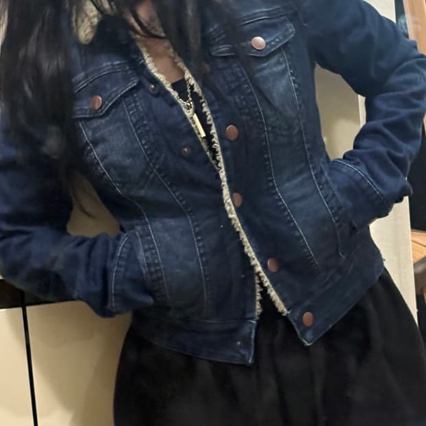 자라 퍼 데님 자켓