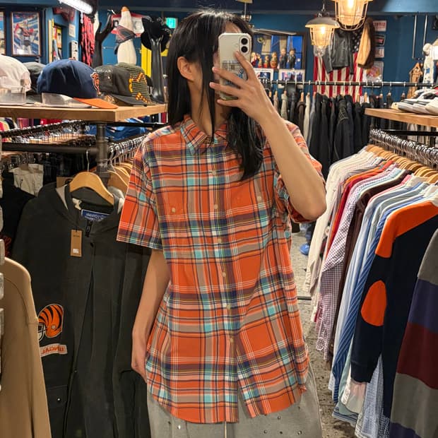 polo 폴로 밧줄 패턴 포켓 반팔 셔츠