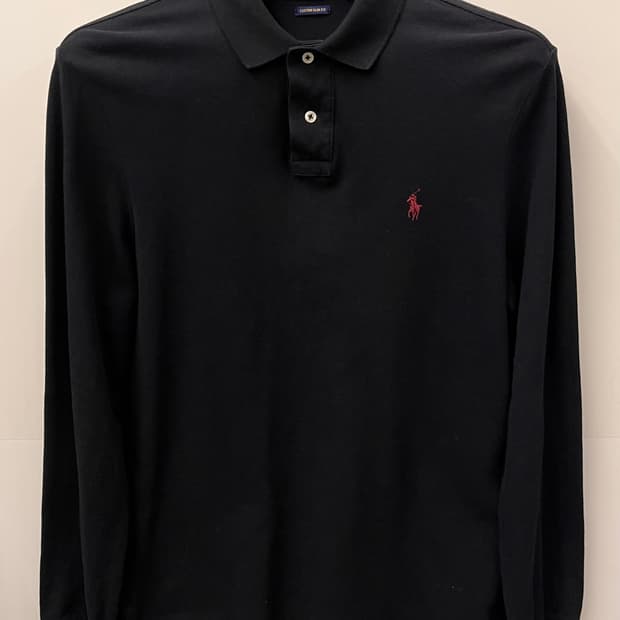 폴로 랄프로렌 긴팔 카라티 블랙 L