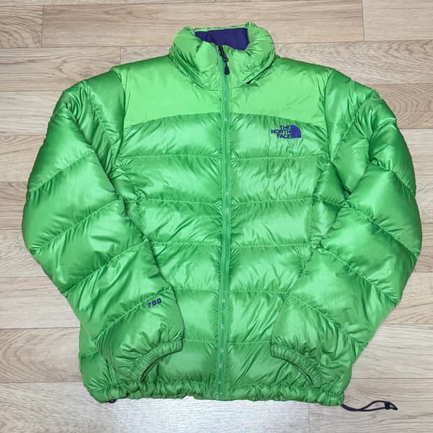 노스페이스 눕시 700 그린 연두 패딩(미노이 패딩)