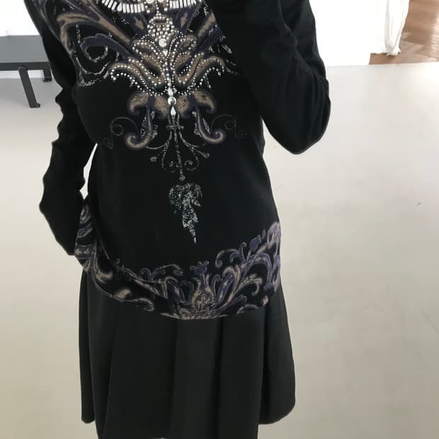 vintage pattern long sleeve