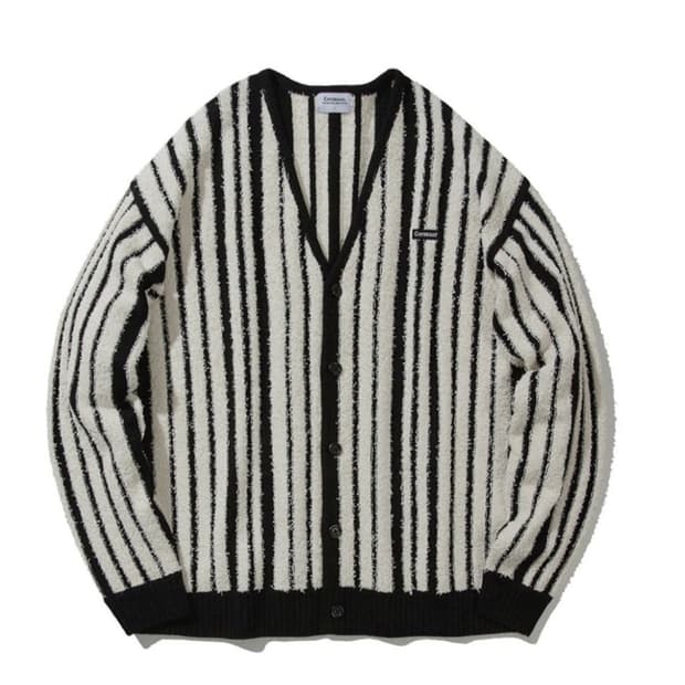 커버낫 버티컬 스트라이프 가디건 XL