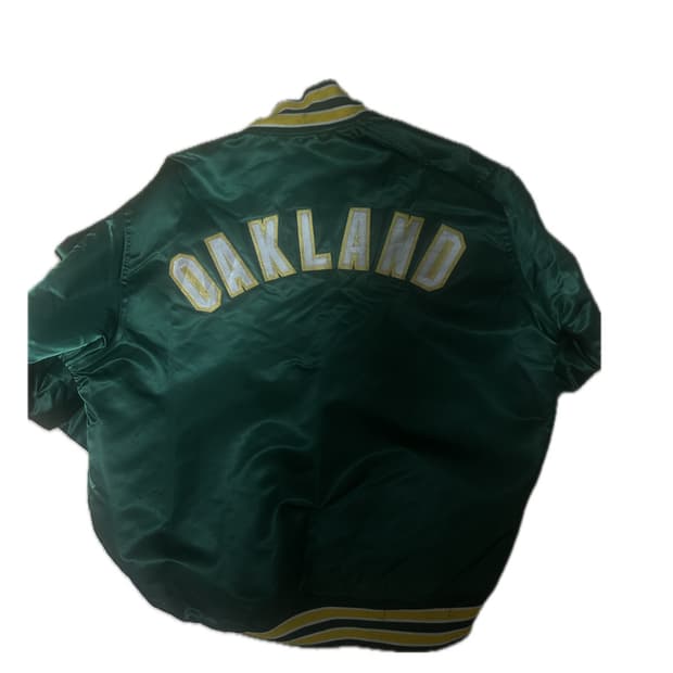 스타터 90s 오클랜드 애슬레틱스 야구 바시티 자켓