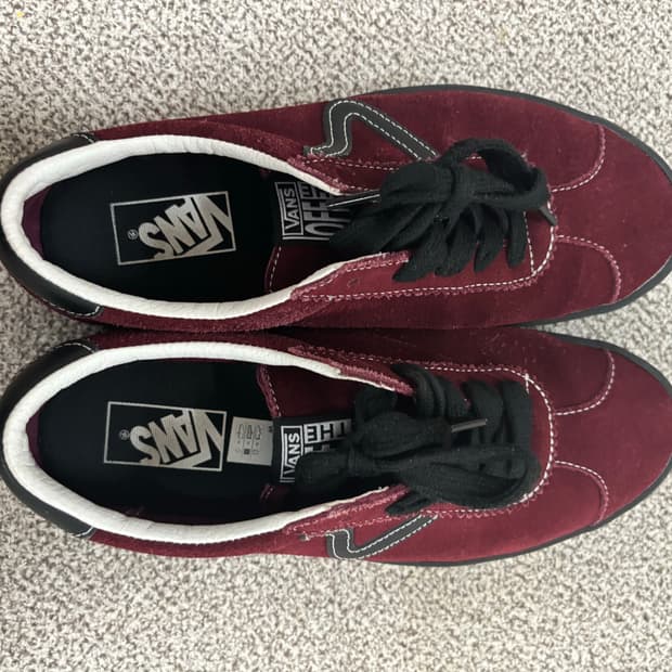 반스 스포츠 로우 - (스웨이드) 포트:블랙 