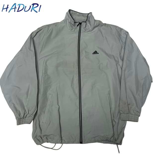아디다스 00s 퍼포먼스로고 그레이바람막이 105